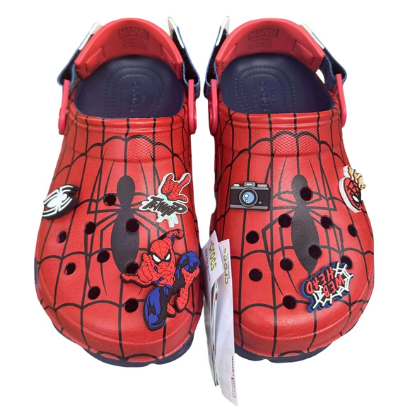 Crocs Marvel x Spider-Man All-Terrain Clogs Navy Men 12/Women 14 New - Picture 10 of 16